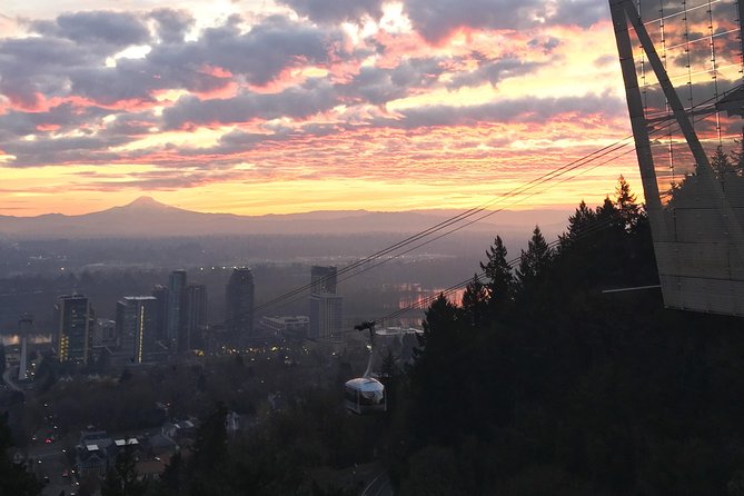 Aerial Tram Ride with Doughnuts at Sunrise in Portland Oregon - The Barista stop and that hazelnut latte moment