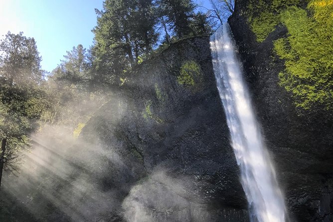 Columbia River Gorge Waterfalls & Mt Hood Tour from Portland, OR - Multnomah Falls and Benson Bridge: the day’s headline stop