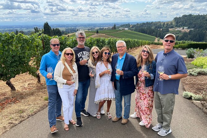 Custom Willamette Valley Wine Tours from The Allison Inn and Spa - Stop 5: Anderson Family Vineyard with a 270-degree view and interactive elements