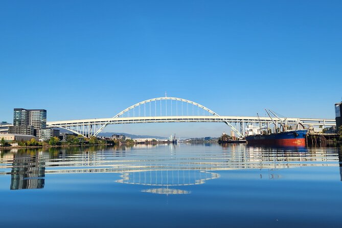 Portland's Ultimate 12 Historic Bridges' Scenic Boat Tour - The first stretch: downtown skyline, Oaks Bottom, and Ross Island Bridge