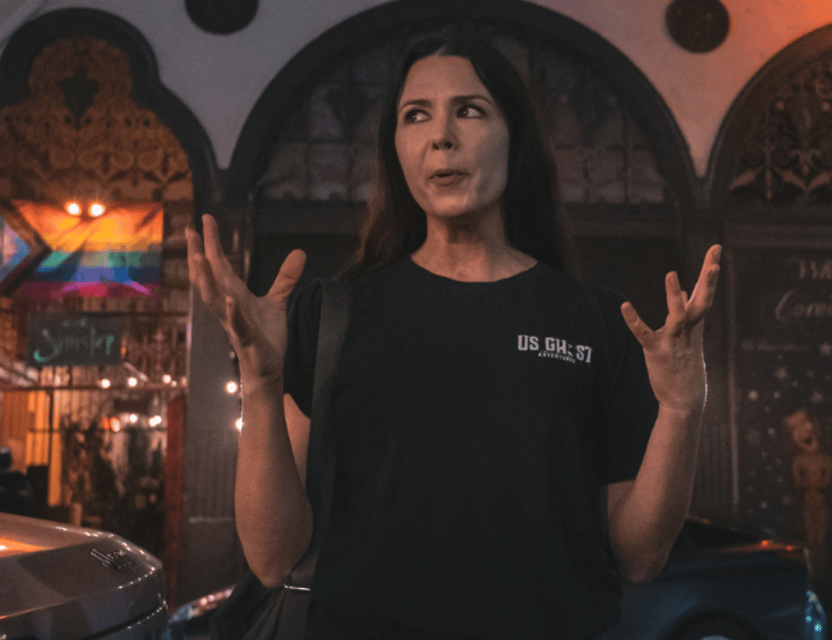 Portland: Ultimate Dead of Night Walking Ghost Tour - Meeting at Harlow Hotel & Cafe: lantern, t-shirt, and a true night-walk vibe